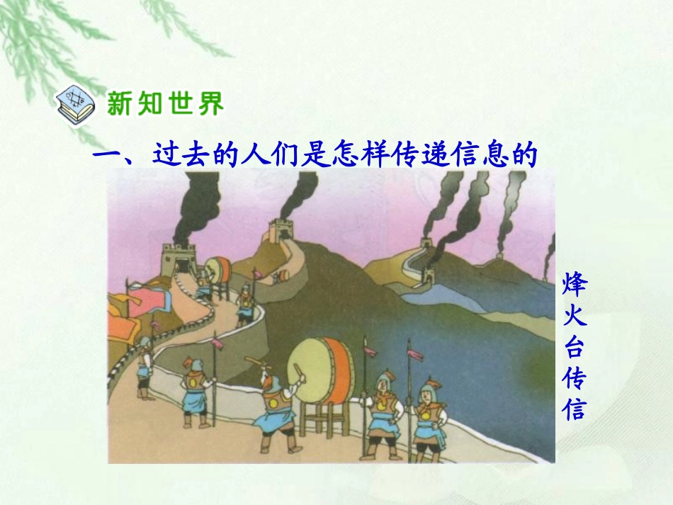 人教版品德与社会四下《从烽火台到互联网》PPT课件_第3页