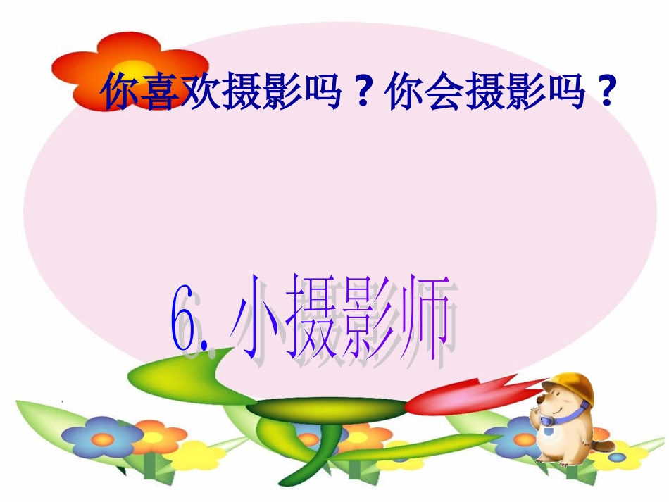 小学三年级语文上册ppt课件-小摄影师d_第1页