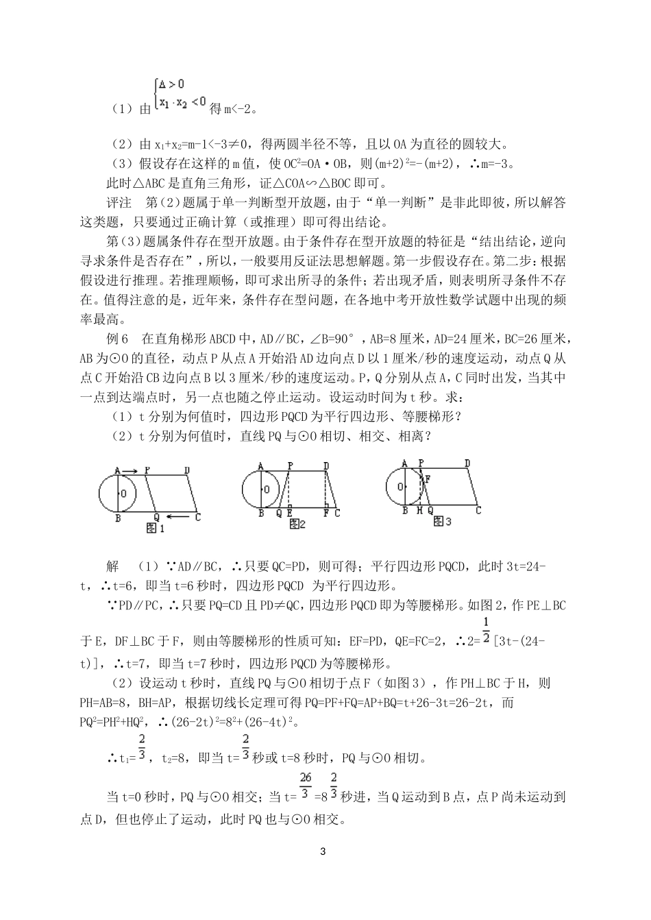 中考数学专题复习六开放性数学题型及解法探究_第3页