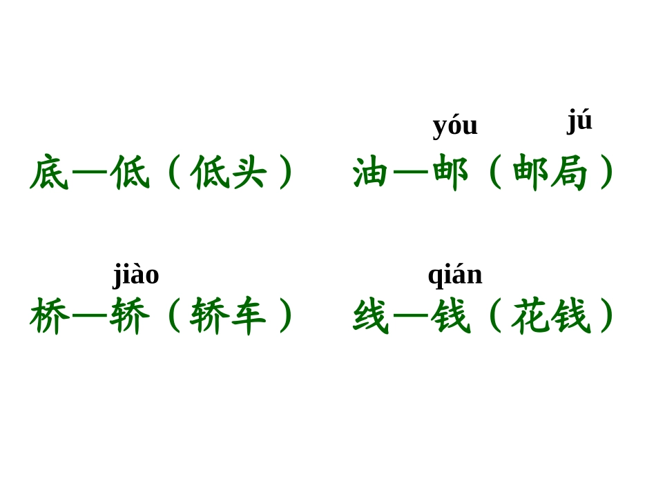人教版一年级(下册)语文园地一_第3页