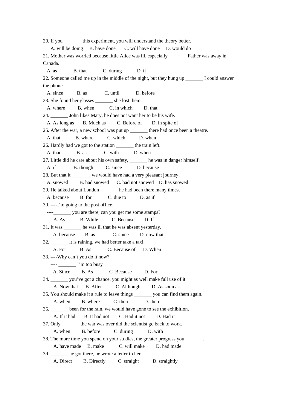 状语从句习专题_第2页