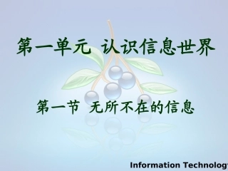 无所不在的信息