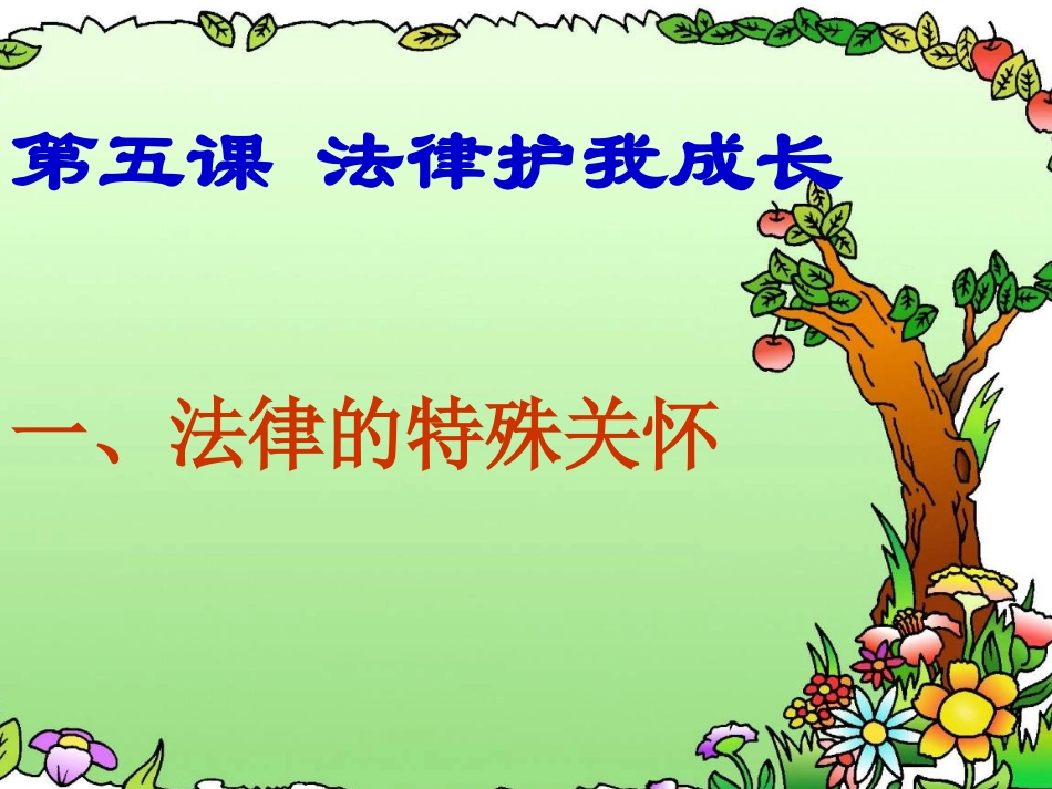 法律的特殊关怀_第1页