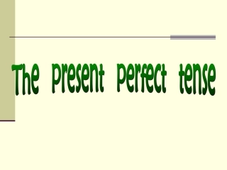 现在完成时复习课件