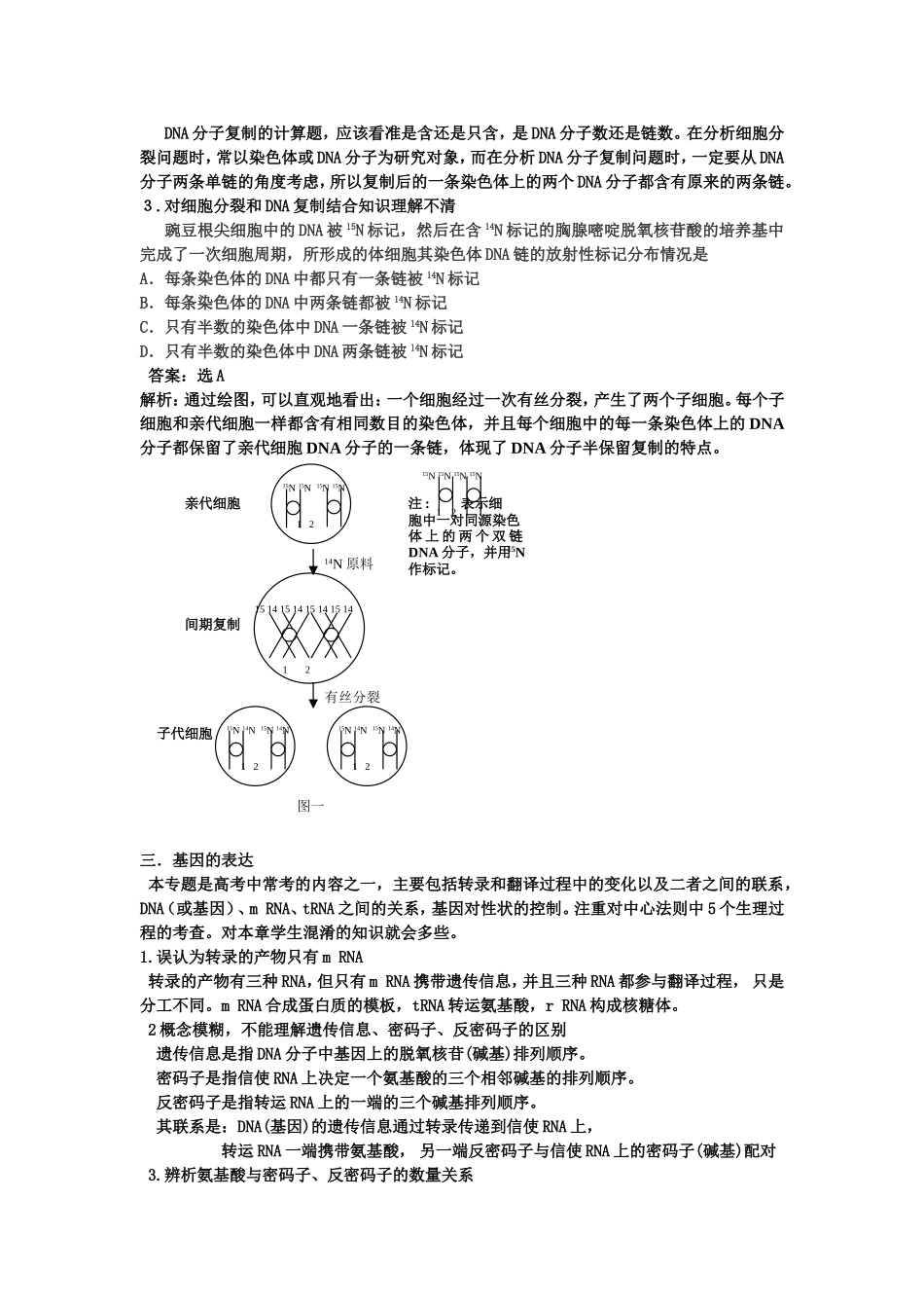 新课标高考试题对本专题的考查集中在DNA是遗传物质的经典实验_第3页