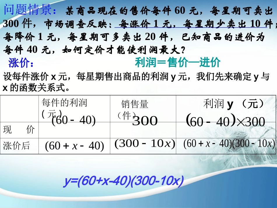 实际问题与二次函数——最大利润问题_第2页