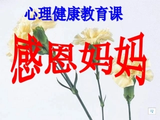 心理健康教育课《感恩妈妈》