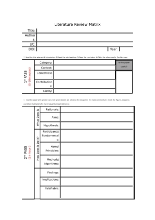 LiteratureReviewMatrix