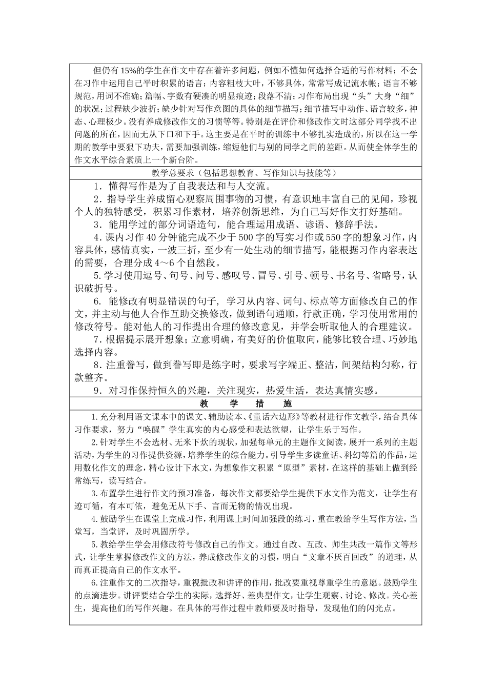 海师附小六上作文计划_第2页