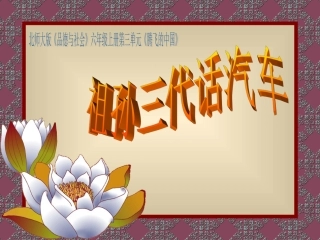 《祖孙三代话汽车》