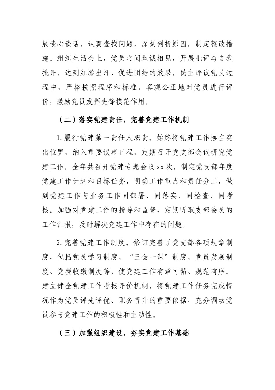 2024年度抓基层党建工作述职报告（党支部书记）_第2页