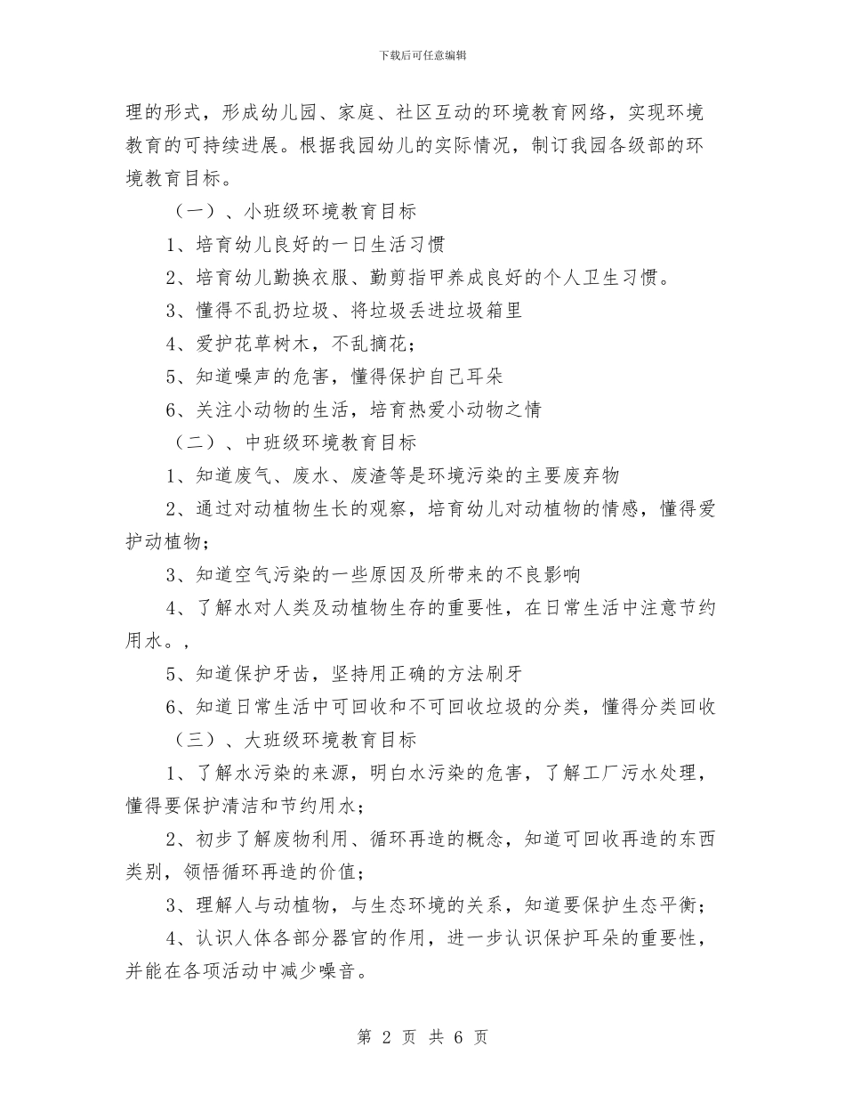 创建市绿色幼儿园工作计划与创新教师培训小结汇编_第2页