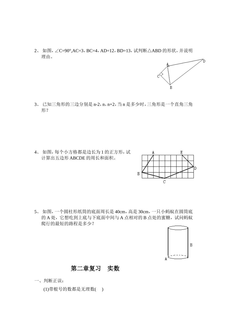 第一章复习勾股定理_第2页