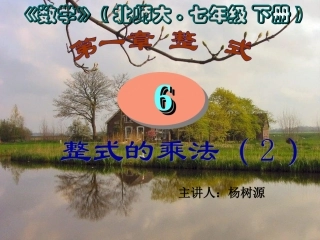 整式的乘法课件