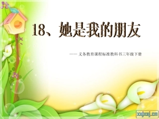 （精品）她是我的朋友课件