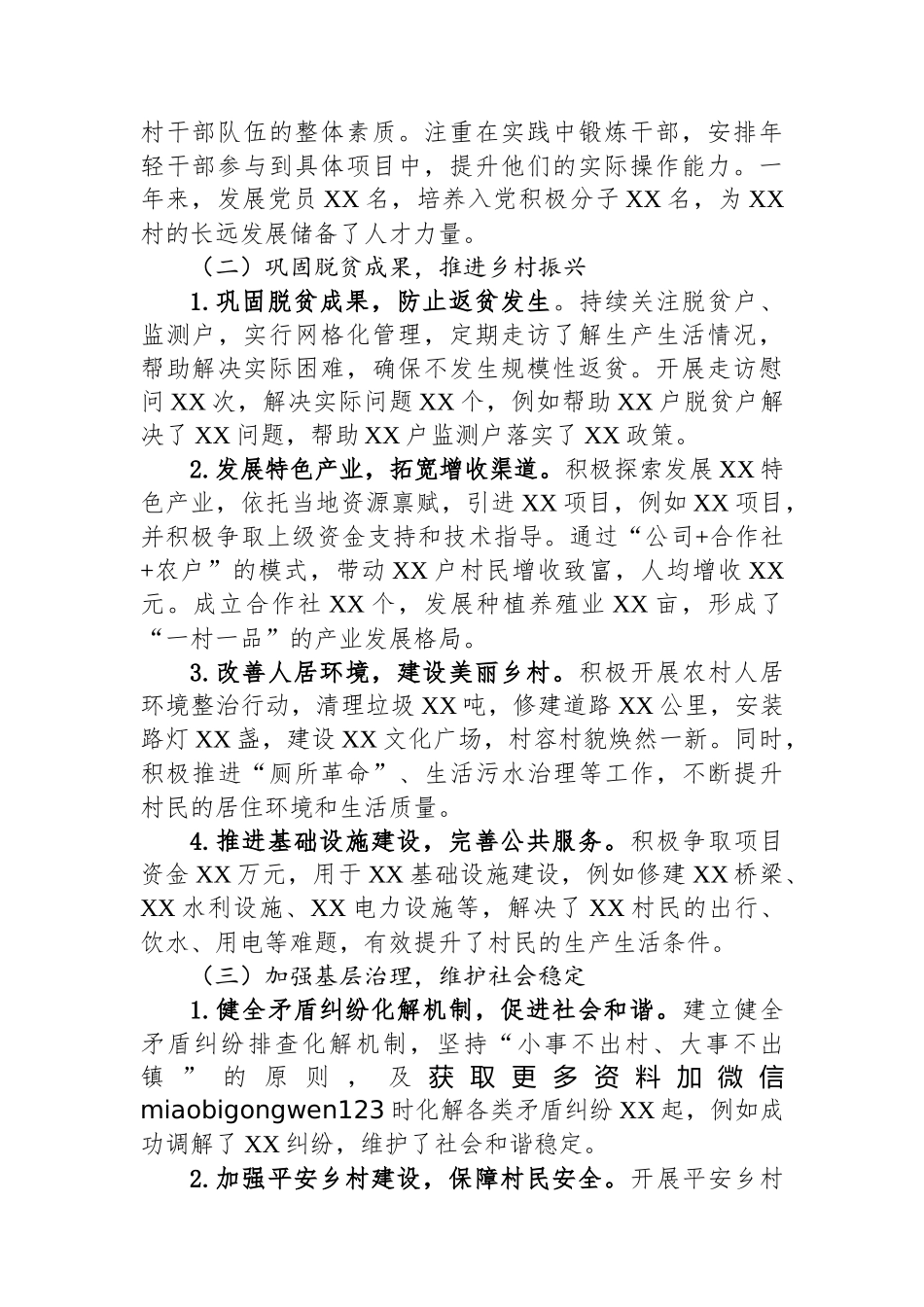 2024年工作总结报告（驻村工作队）_第2页