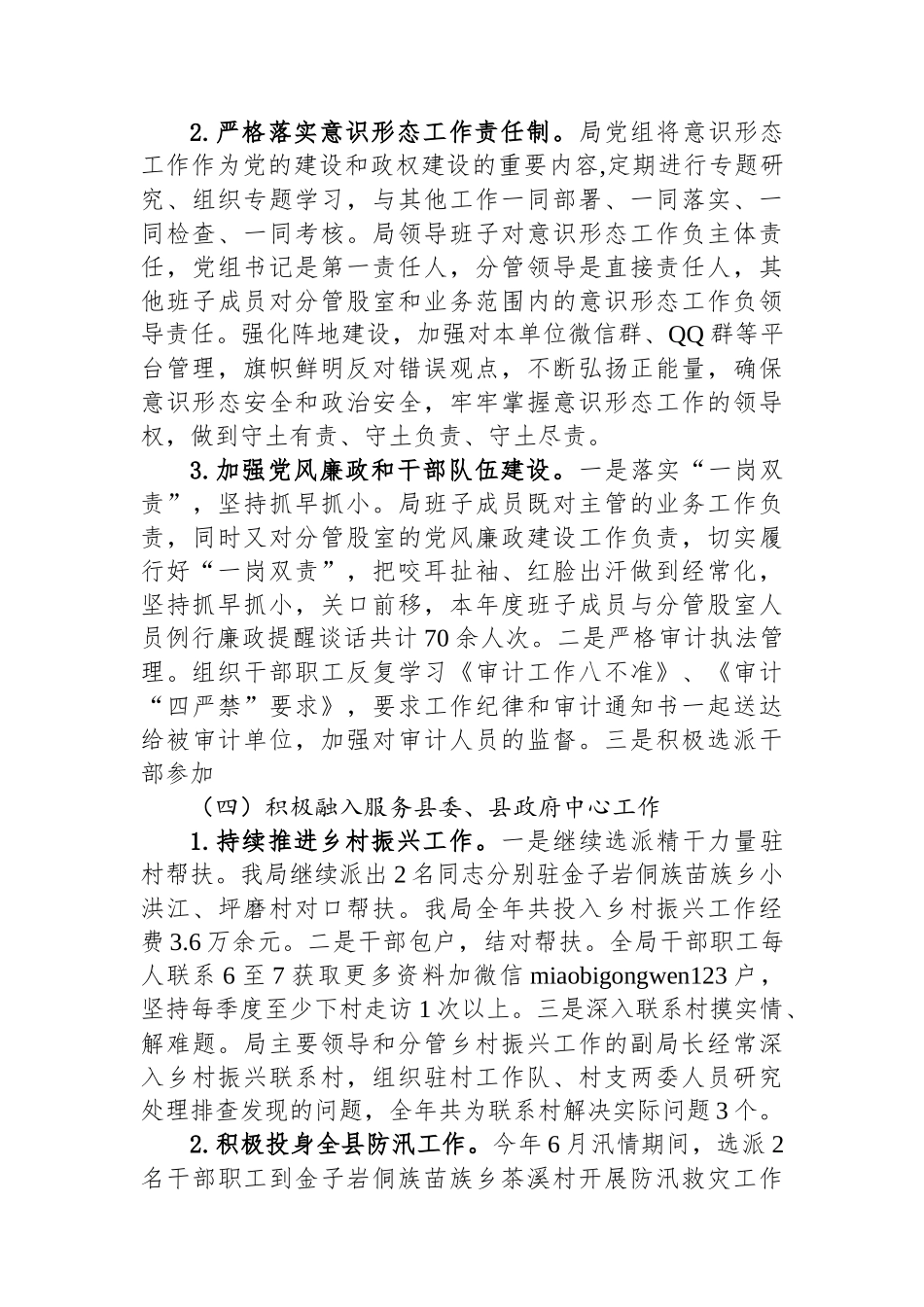 2024年工作总结和2025年工作计划（审计局）_第3页