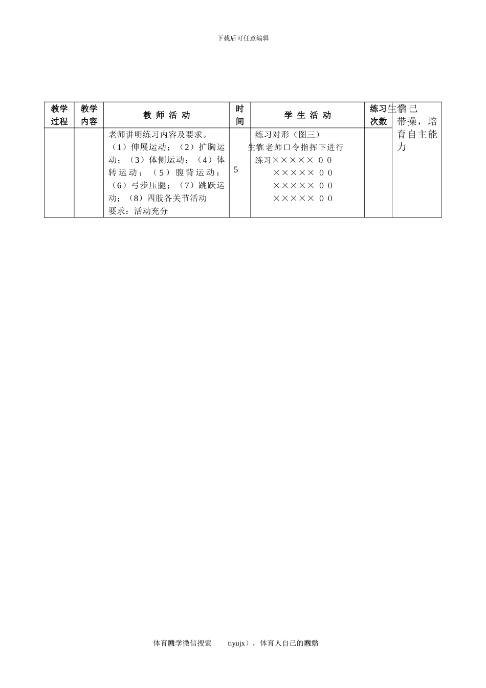 初一体育教案第二十七课_第2页