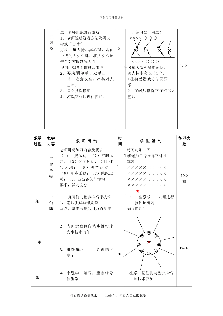 初三体育与健康教案第21次课_第2页