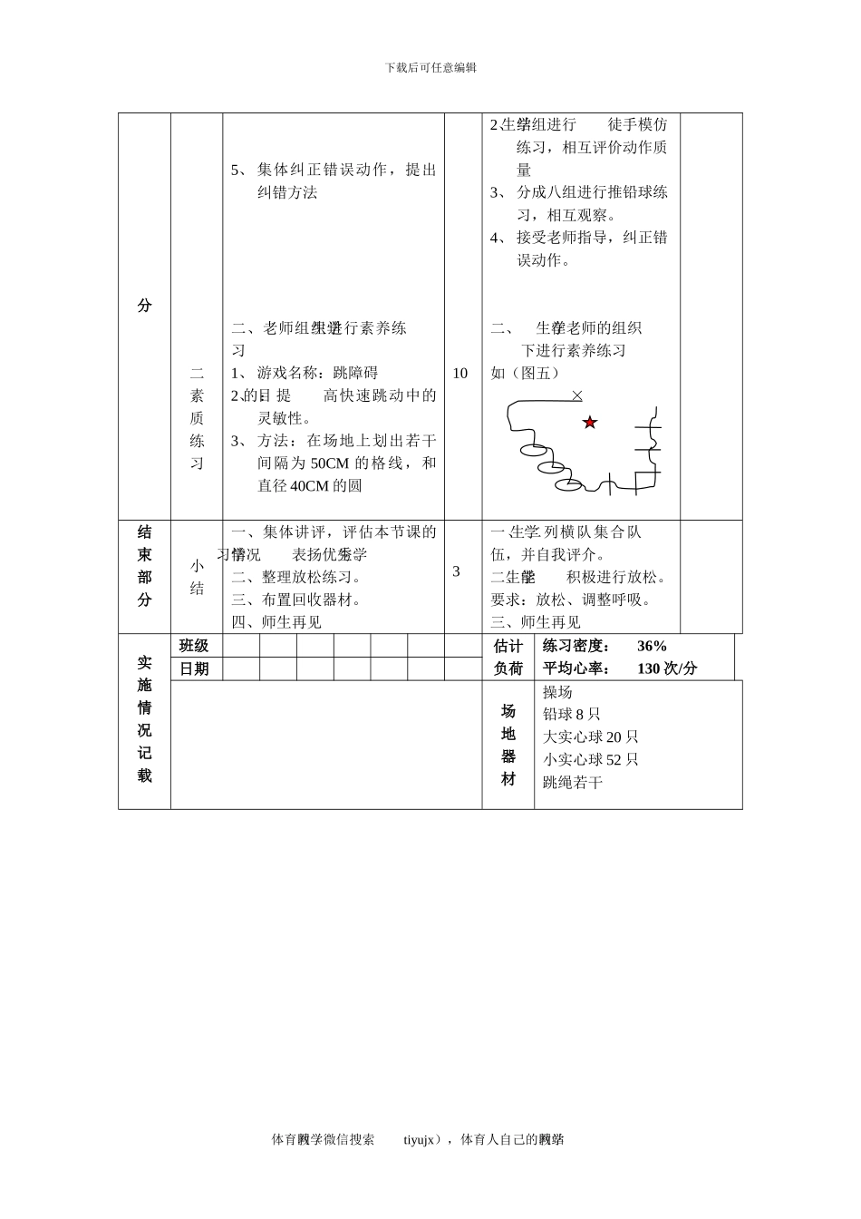 初三体育与健康教案第21次课_第3页