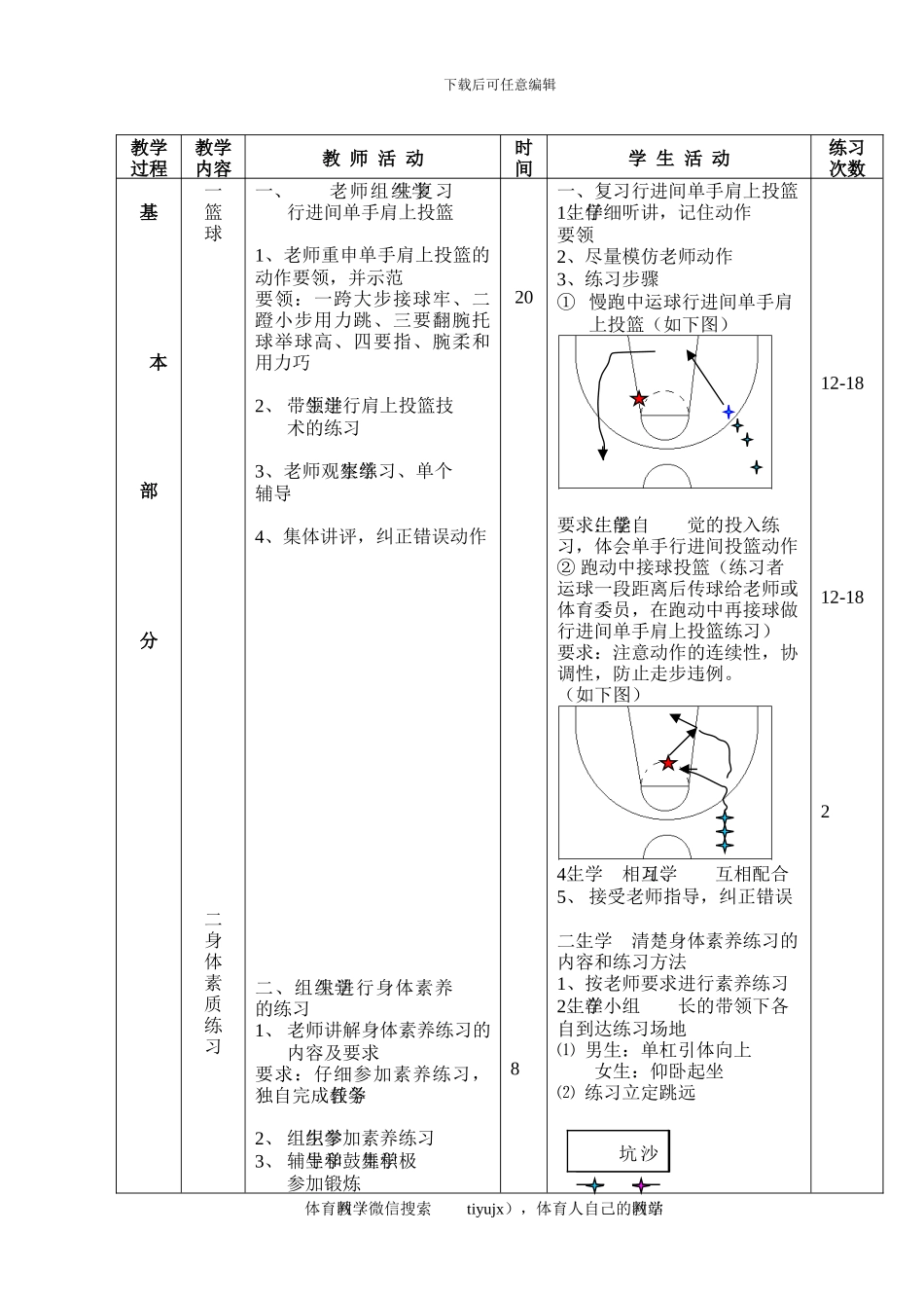 初三体育与健康教案第31次课_第2页