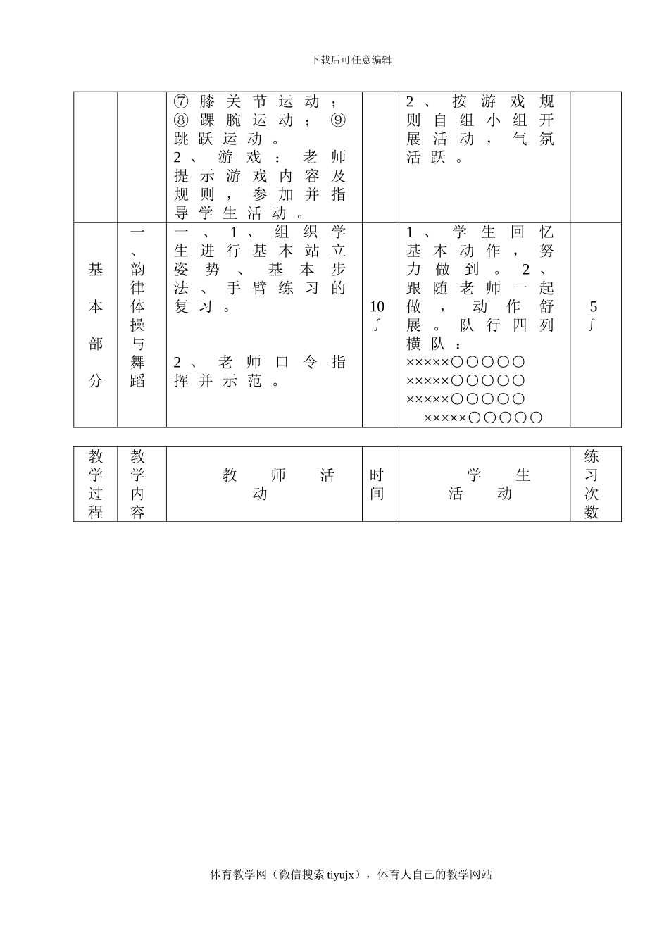初三体育实践课教案教案20_第2页