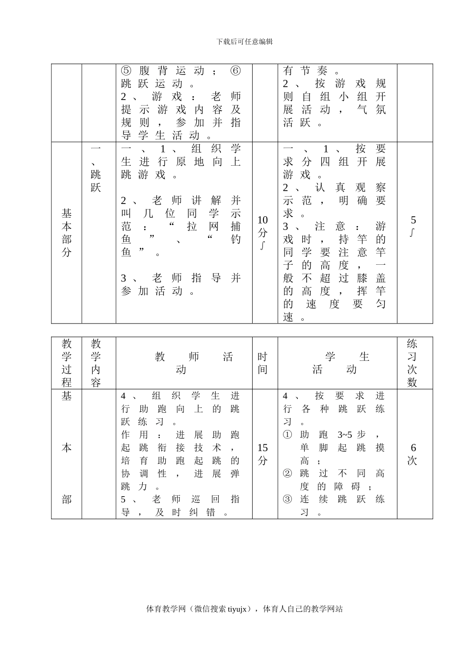 初三体育实践课教案教案33_第2页
