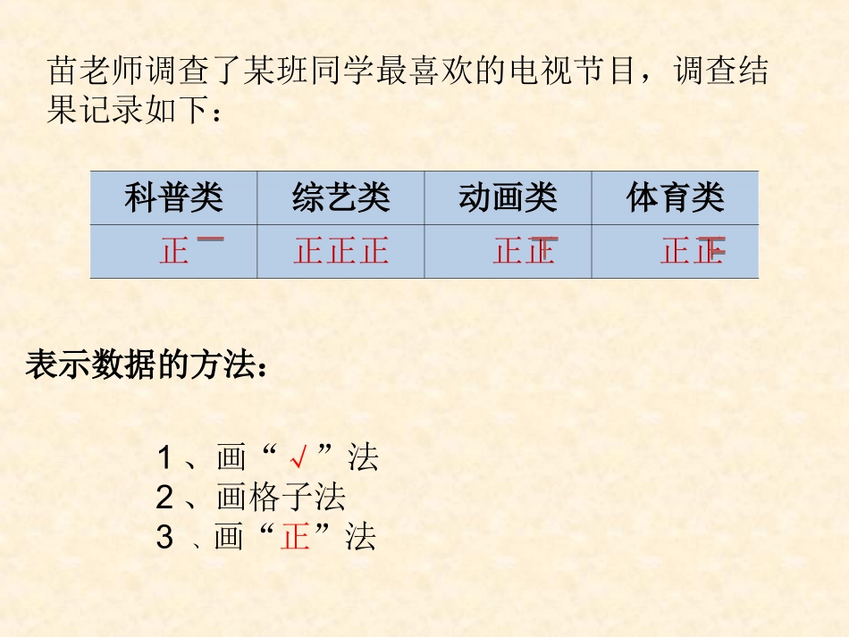 苏教四上册“统计表和条形统计图”_第2页