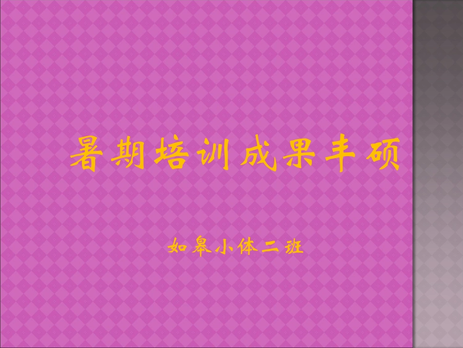 如皋小体二班学习成果_第1页