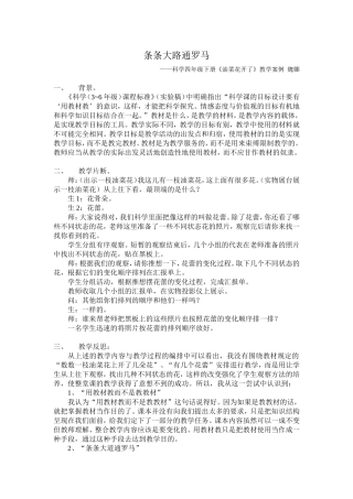 条条大路通罗马教学案例