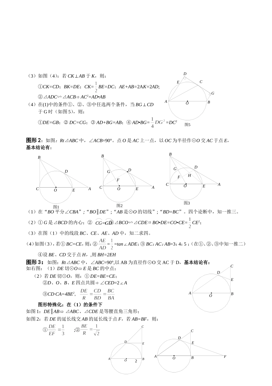 中考数学专题研讨：圆的证明与计算(光谷三初曾萍）_第2页