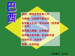 七年级地理《巴西》课件