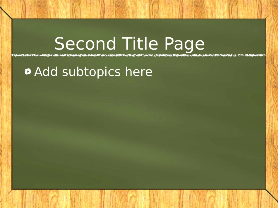 黑板背景PPT模板_第2页