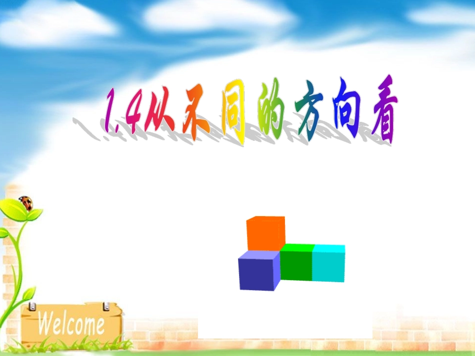 从不同方向看(公开课课件)_第1页