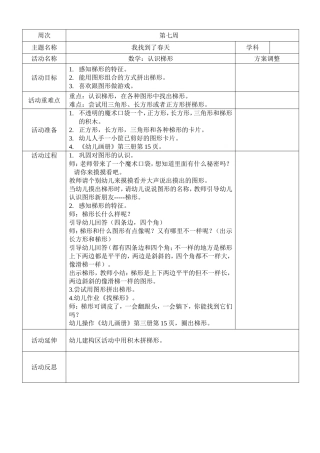 数学：认识梯形