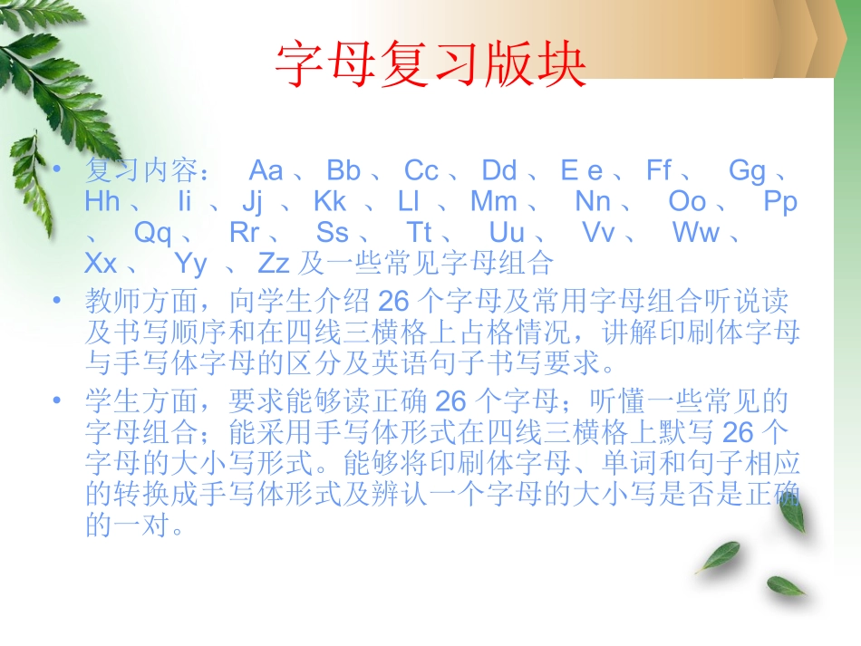 小学英语毕业总复习教学_第3页