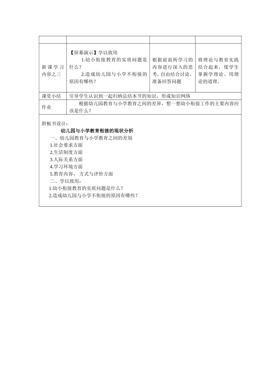 幼儿园与小学教育衔接的现状分析_第3页