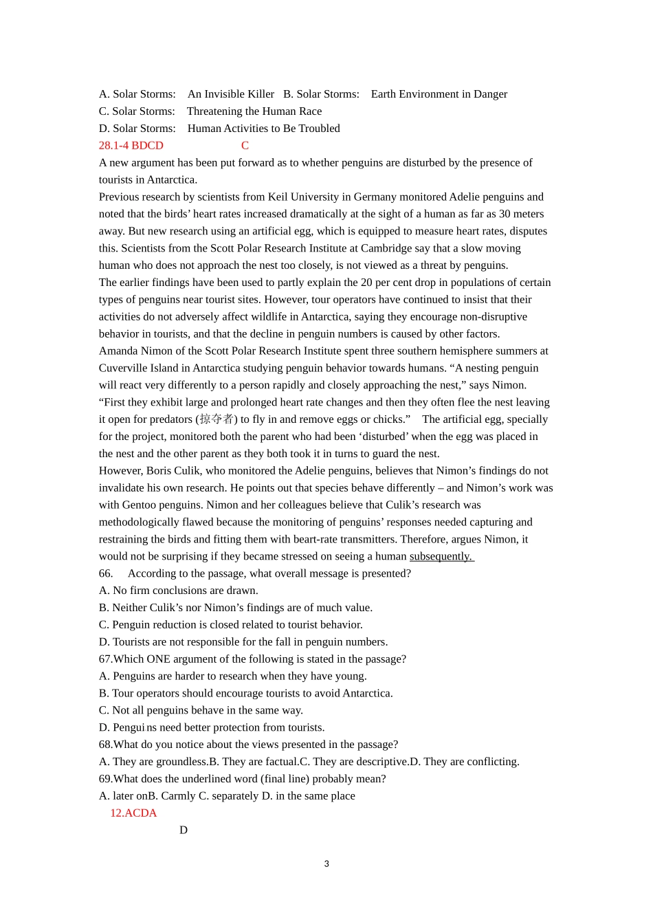 高三英语限时阅读十八科普_第3页