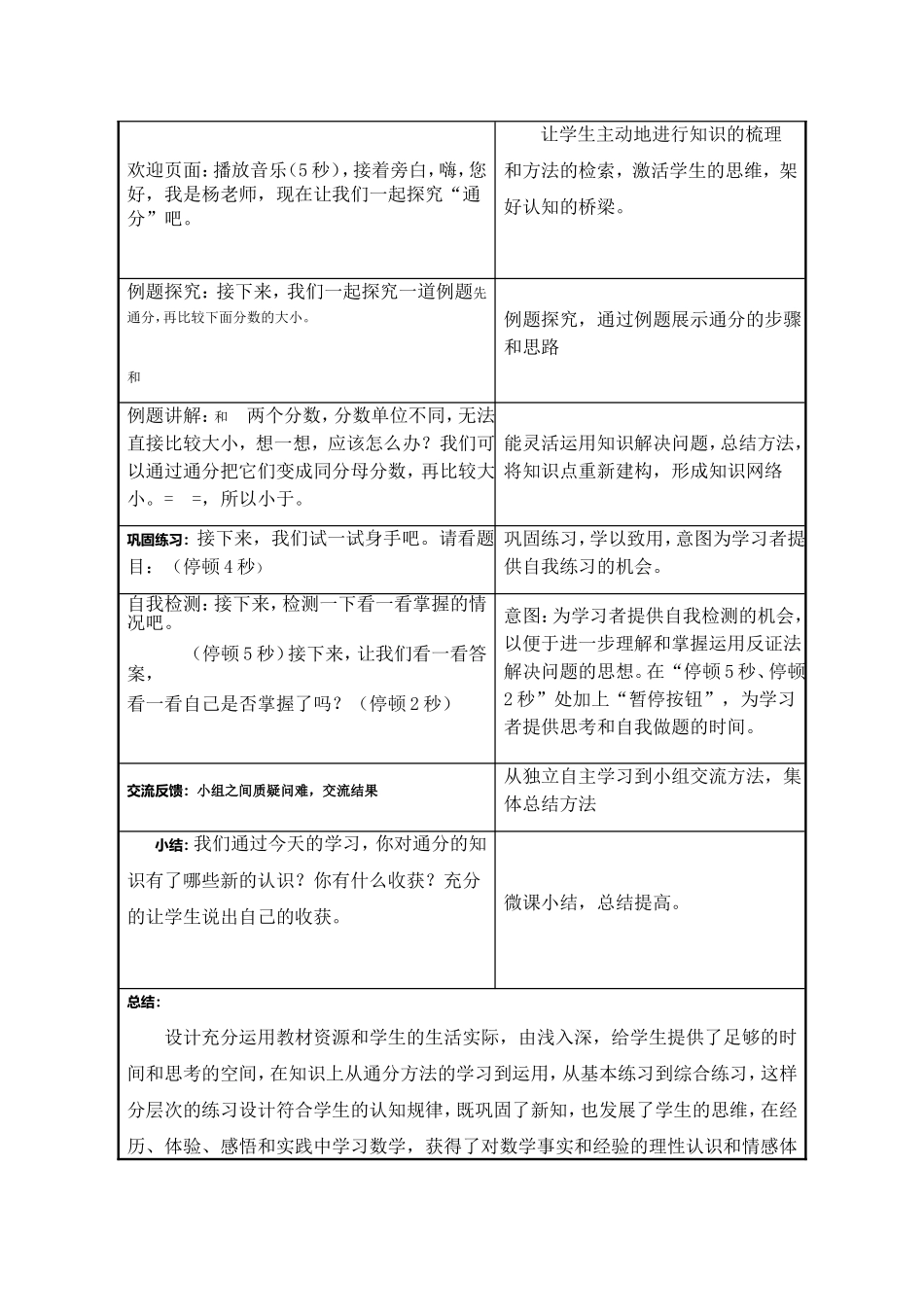 通分微课设计及总结_第2页