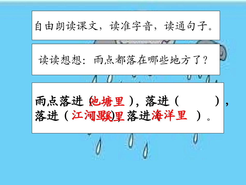 苏教版一下《雨点》课件_第3页