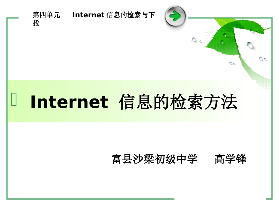 Internet信息的检索方法课件_第2页