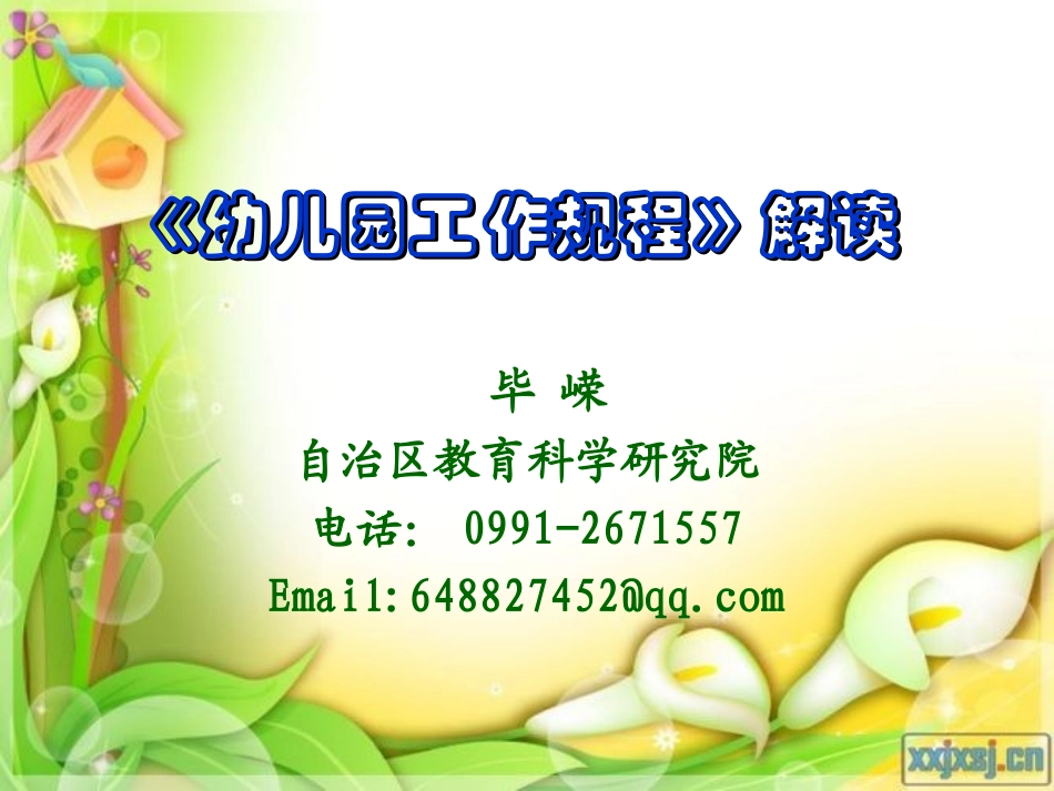 幼儿园规程-毕嵘_第1页