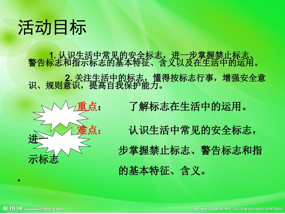 中班区域活动《生活中的标志》说课_第3页