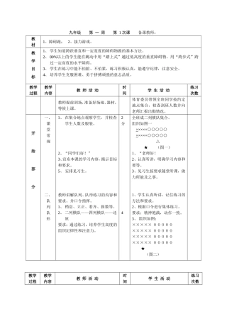 障碍跑；接力游戏