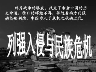 列强入侵与民族危机