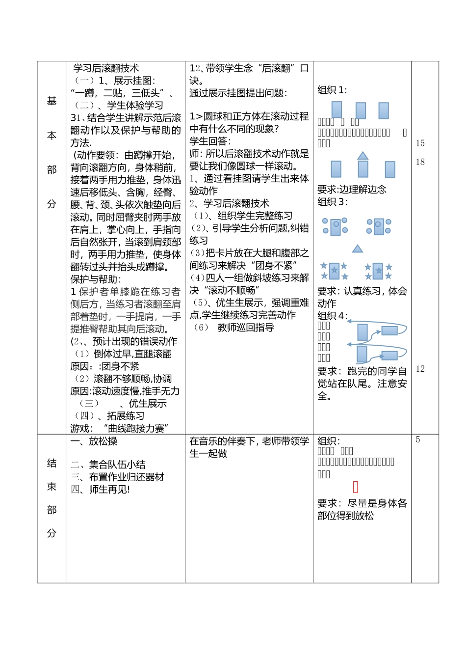 小学体育课后滚翻教案_第2页