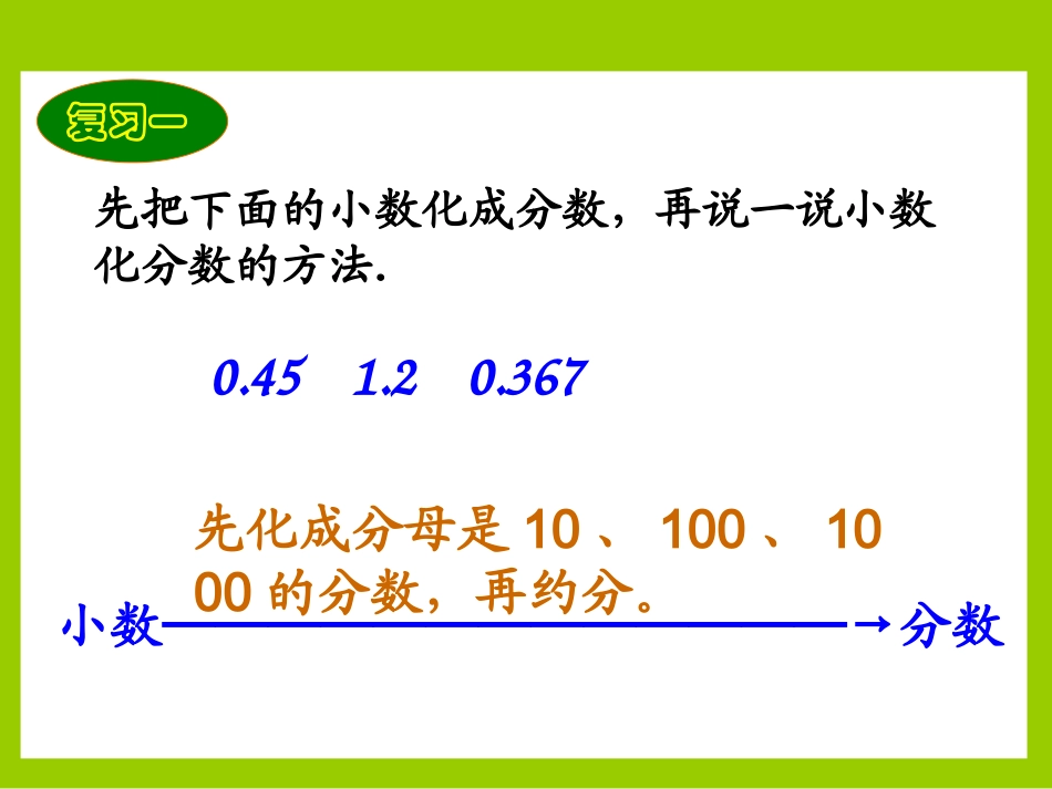 六年级上册百分数小数分数的互化_第3页