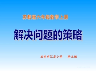 解决问题的策略（李）