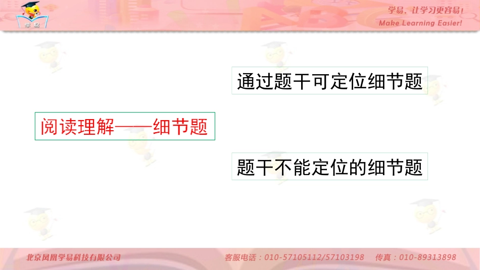 阅读理解+第四讲+寻根找点-细节题课件--名师微课堂（自制）_第3页