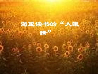 《渴望读书的大眼睛》课件